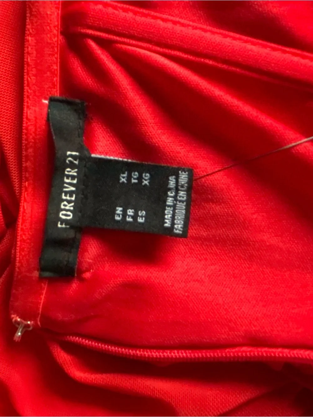 NWT Red rushed body-con dress size XL - Picture 7 of 8